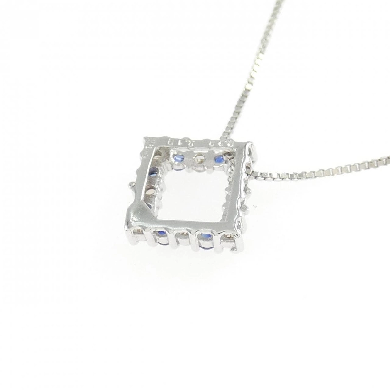 K18WG Sapphire Necklace 0.10CT - Hàng hiệu Authentic 859000