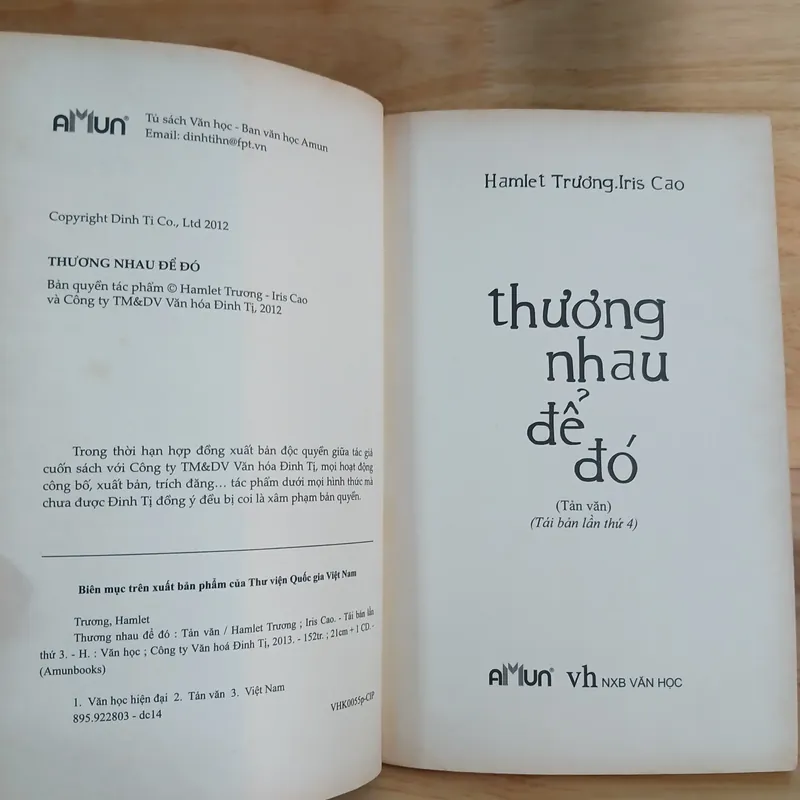 Tác Giả Hamlet Trương & Iris Cao (4 Cuốn) 577153