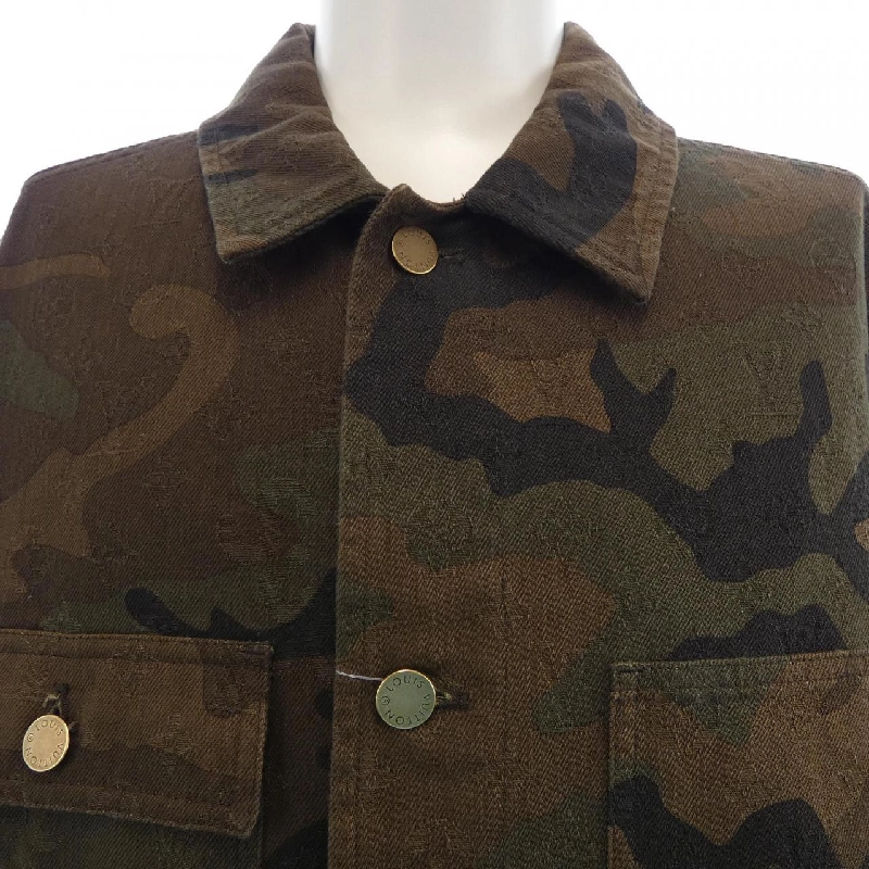 Áo khoác LOUIS VUITTON JACQUARD DENIM CHORE COAT HDK91WDSQ SUPREME - Hàng hiệu Authentic 887596