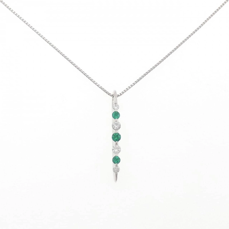 Dây chuyền ngọc lục bảo PT900/PT850 0.24CT - Hàng hiệu Authentic 860969