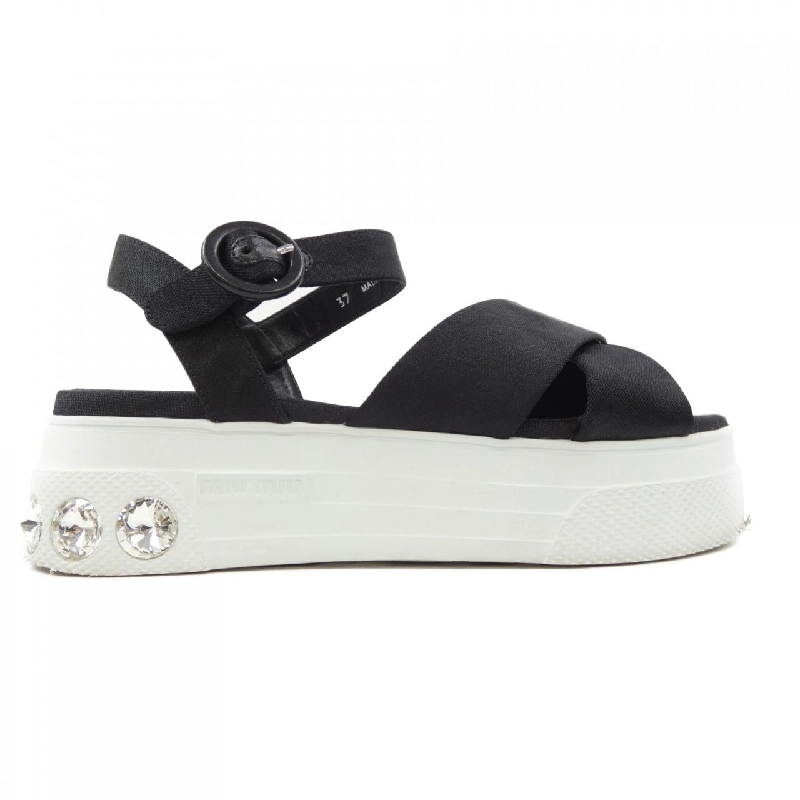 Giày sandal nền cao MIU MIU 5X996C 656241