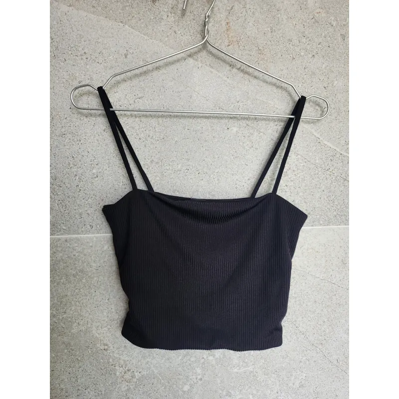 Áo hai dây vải len tăm 600927