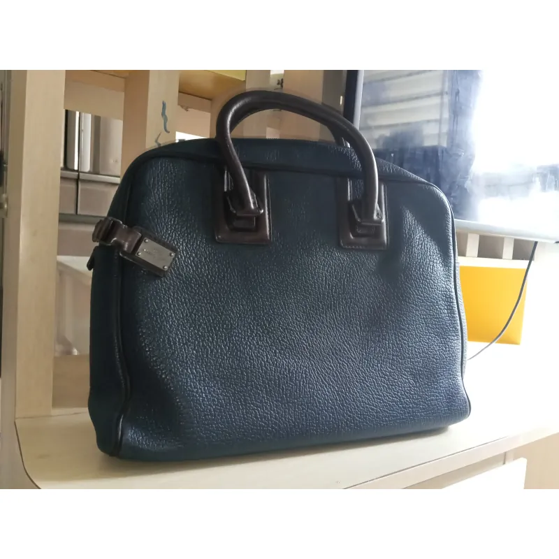 Cặp xách Dolce & Gabbana Da Xanh đậm 1019804