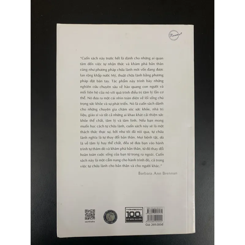 (Sách cũ) Bàn tay ánh sáng - Barbara Ann Brennan - Tùng dịch  971864