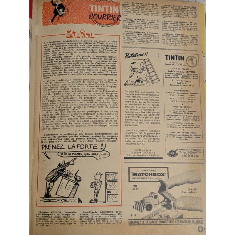 Tintin Le Journal Des Jeunes ( lô 12 quyển không lẻ ) 1008204