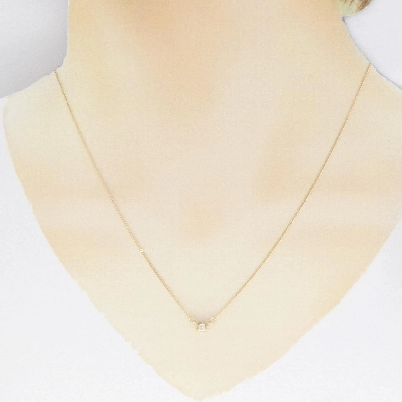 K18YG Dây chuyền kim cương 0.10CT - Hàng hiệu Chính hãng 864013