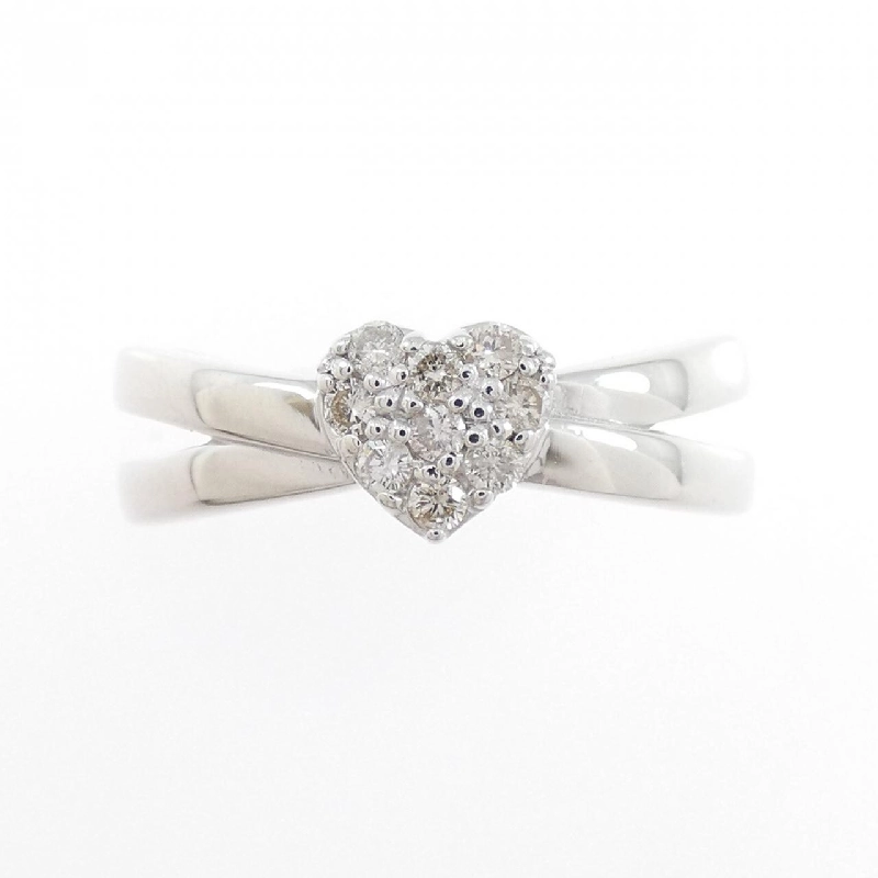 Nhẫn kim cương hình trái tim K18WG 0.15CT - Hàng hiệu chính hãng 850337