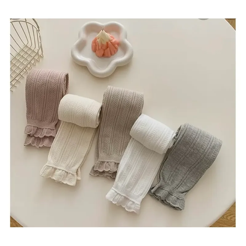 Quần tất len không bàn nhún co dãn cho bé gái 733990