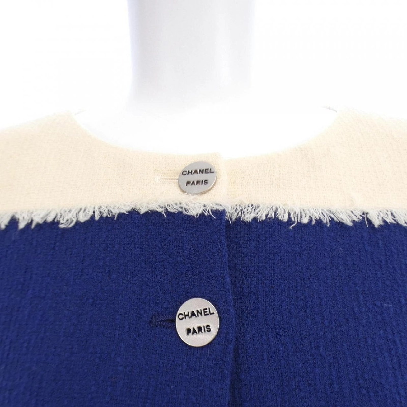 【Mã giảm giá】【Cổ điển】Áo khoác không cổ CHANEL 637855