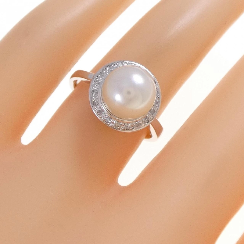 Nhẫn ngọc trai Akoya K18WG 8.3mm - Hàng hiệu Chính hãng 853842