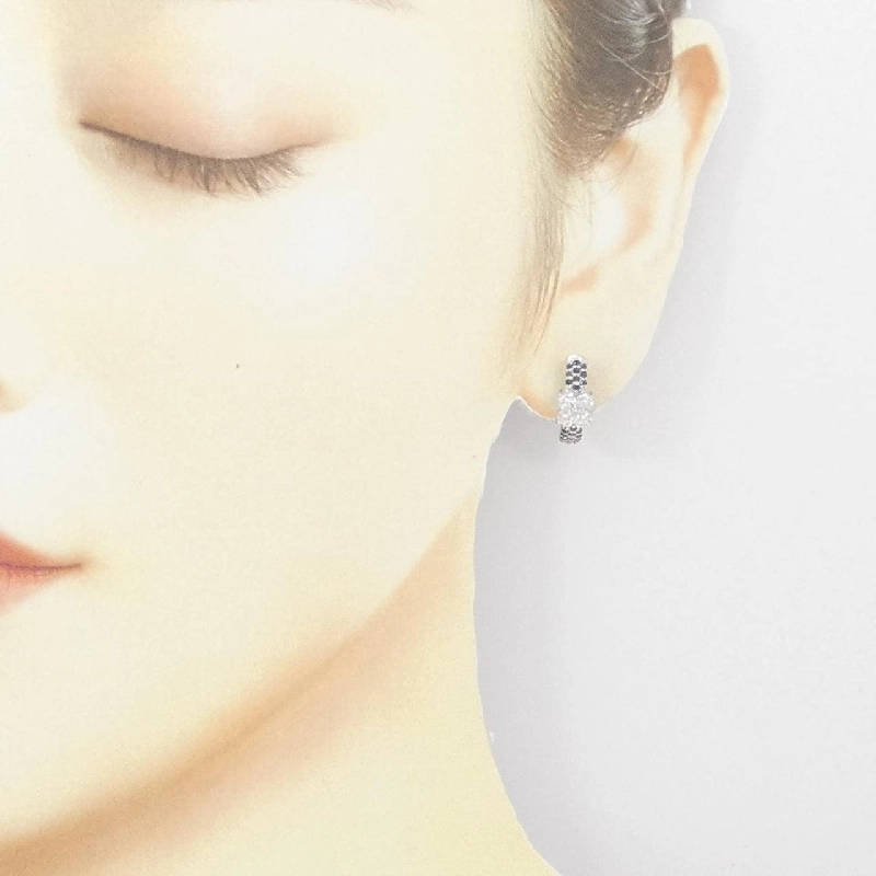 Bông tai/khuyên tai kim cương hoa K18WG 1.08CT 665594