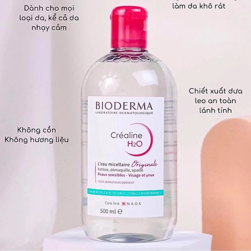 Nước tẩy trang Bioderma 500ml Pháp - hồng 118007