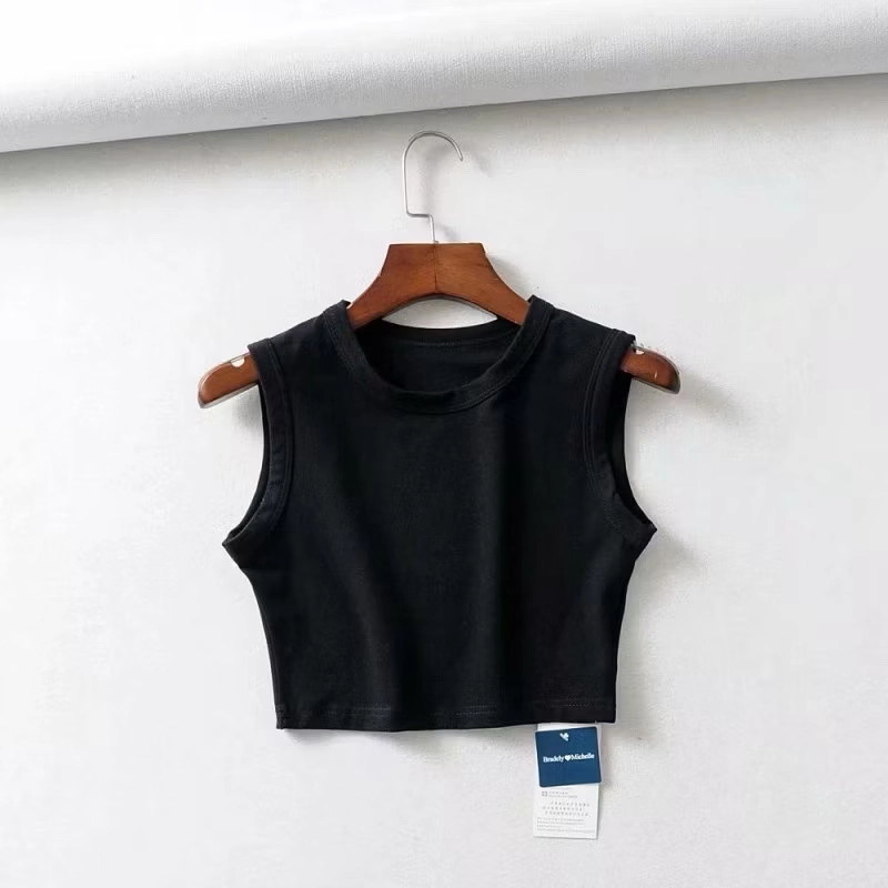 Áo croptop TODOBLACK không tay phong cách punk Hàn Quốc thời trang mùa hè cho nữ 442561