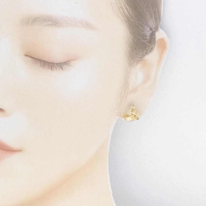 K18YG Bông tai kim cương 0.25CT - Hàng hiệu Chính hãng 868131