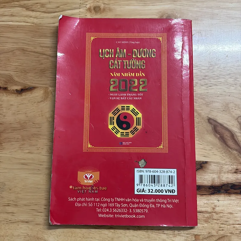 [Sách Free Khi Có Đơn] - II Lịch Âm • Dương Cát Tường _ Năm Nhâm Dần 2022 - Cao Minh 686653