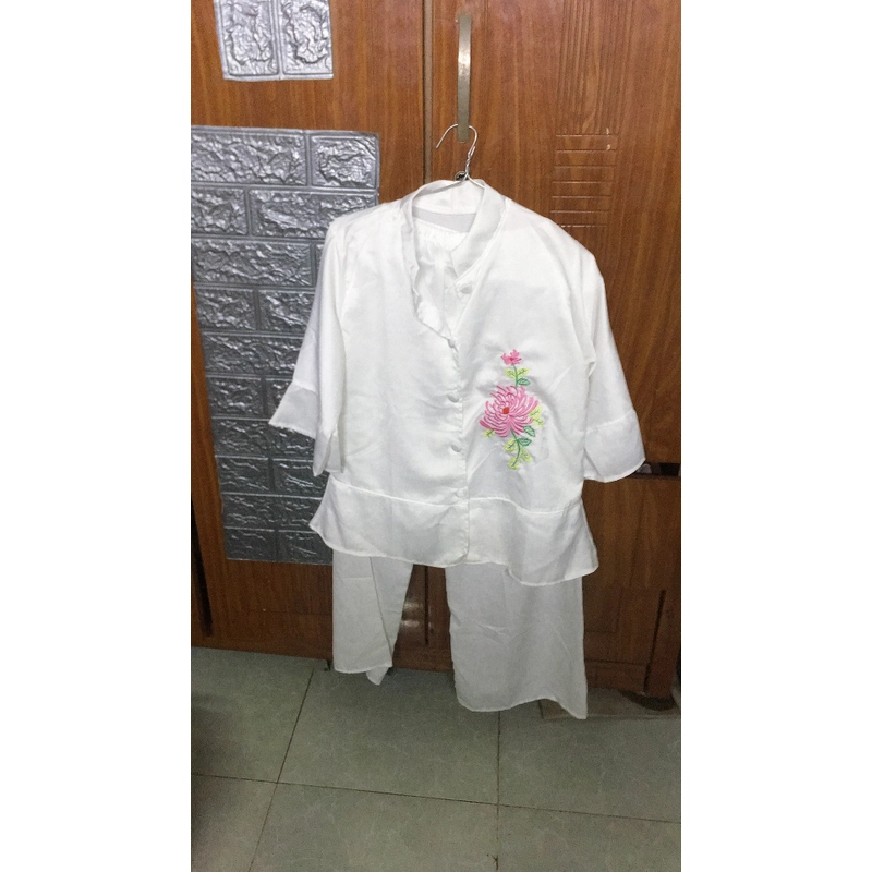 Bộ lam lụa trắng 525948