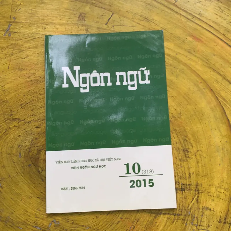 NGÔN NGỮ TẠP CHÍ NGÔN NGỮ SỐ 10 NĂM 2015 753509