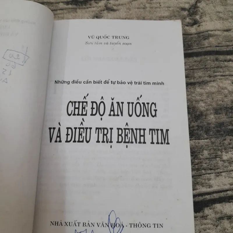 Chế độ ăn uống điều trị BỆNH TIM. Biên soạn VŨ QUỐC TRUNG 759530