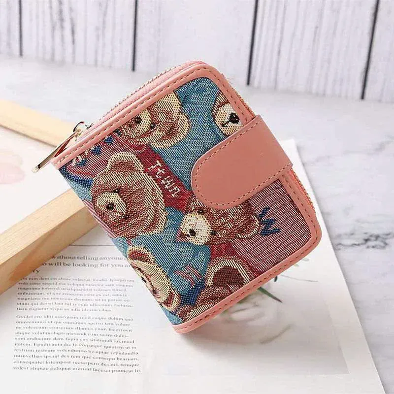 Ví Nữ Cầm Tay Mini Nhiều Ngăn Đựng Thẻ TTWN BEAR 575139