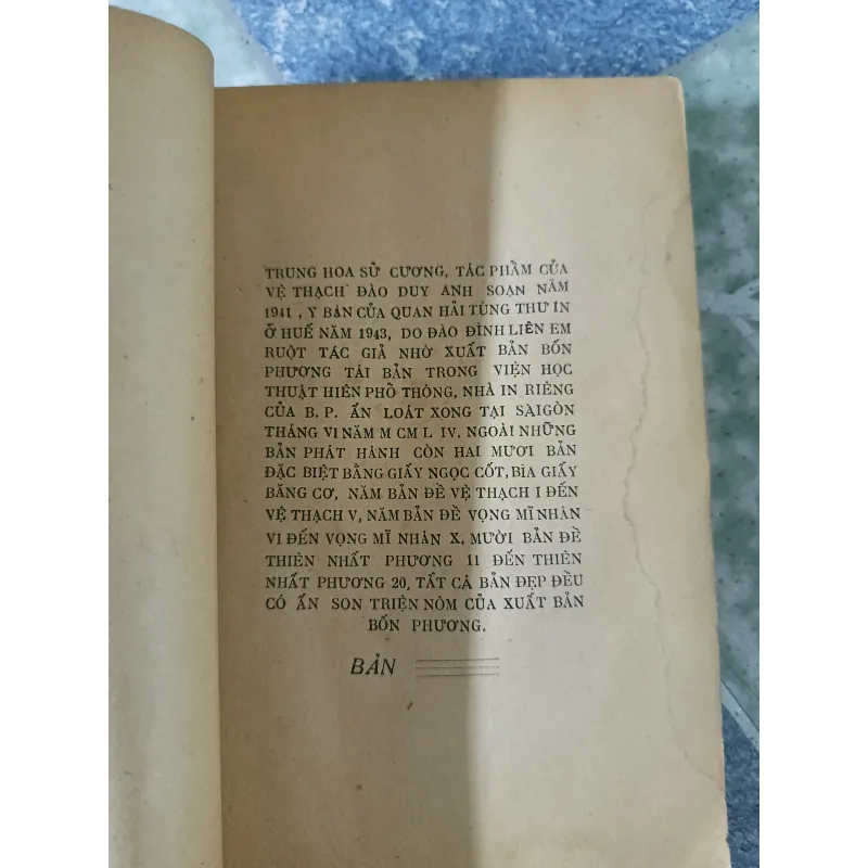 Trung Hoa sử cương từ nguyên thủy đến 1937 - Đào Duy Anh 705060
