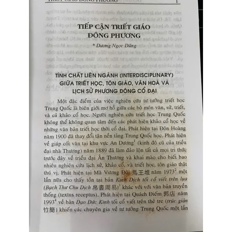 TRIẾT GIÁO ĐÔNG PHƯƠNG (BÌA CỨNG) - DƯƠNG NGỌC DŨNG, LÊ ANH MINH 1020667