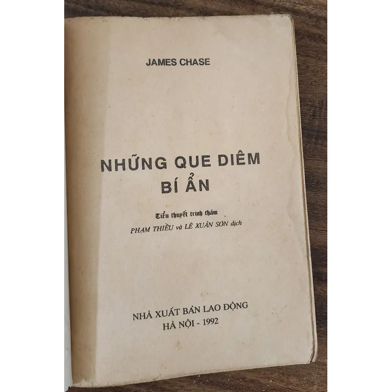 Tiểu thuyết trinh thám của nhà văn James Hadley Chase: NHỮNG QUE DIÊM BÍ ẨN 719753