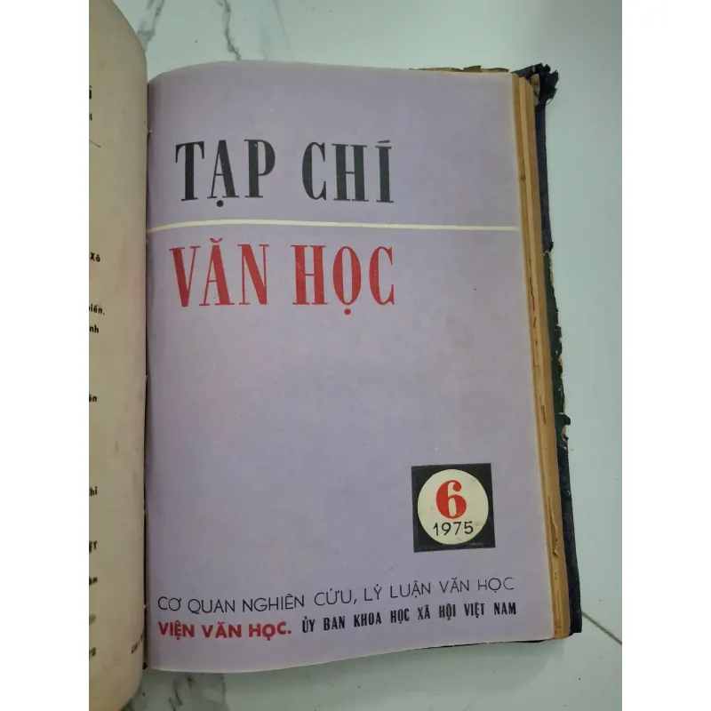 Tạp chí Văn học (Các số 1, 2, 3, 4, 5, 6 năm 1975) - Viện Văn học 931892
