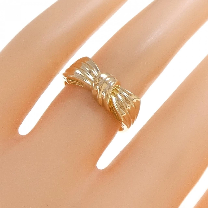 Nhẫn Ribbon K18YG - Hàng hiệu Chính hãng 856049