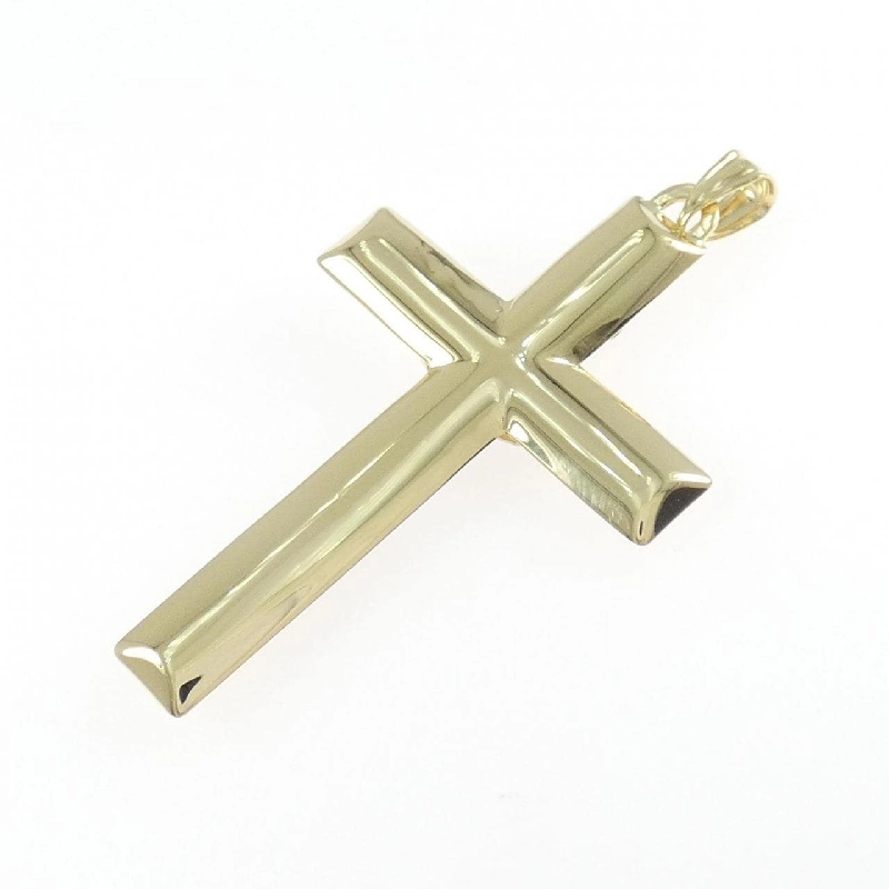 K18YG/K18WG Mặt dây chuyền hình chữ thập - Hàng hiệu Authentic 864394