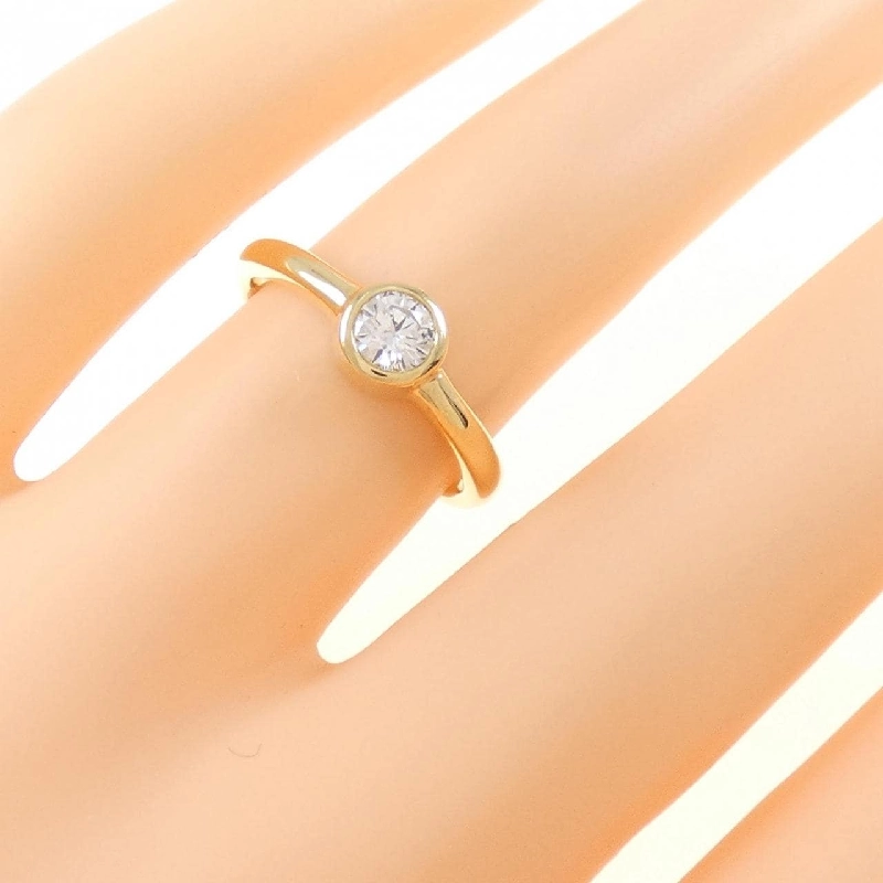 Nhẫn kim cương K18YG 0.244CT 672897