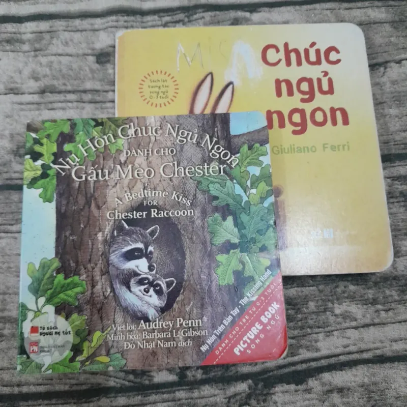 Sách màu song ngữ 1-5 tuổi: 2 quyển CHÚC NGỦ NGON. Tg Andrey Penn & Giuliano Ferrri 775905