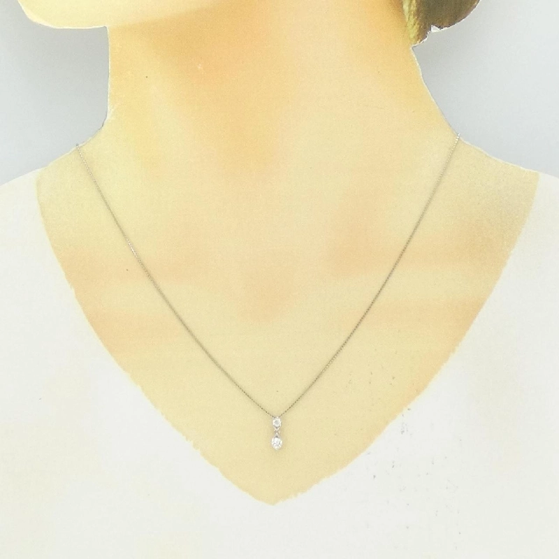 Dây chuyền kim cương PT900/PT850 0.18CT - Hàng hiệu Authentic 861120