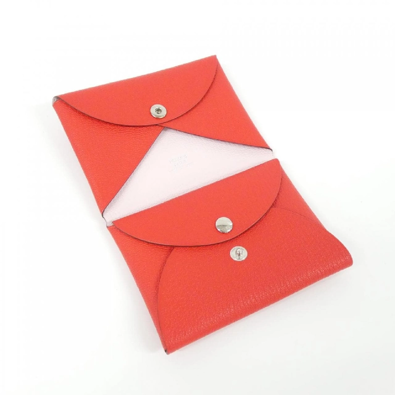 【Sản phẩm chưa sử dụng】Ví tiền Hermes Calvi Duo Verso 083038CK 621183