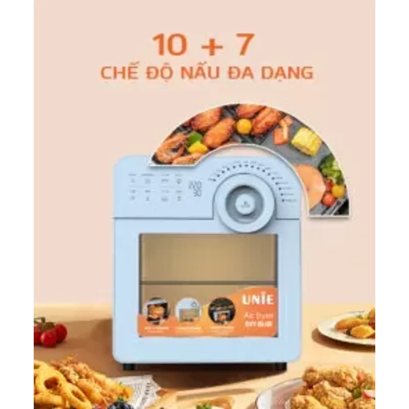 ⚡ UNIE SKY BLUE 14.5L – Công nghệ đối lưu mạnh mẽ, chiên vàng giòn nhanh hơn! 718761