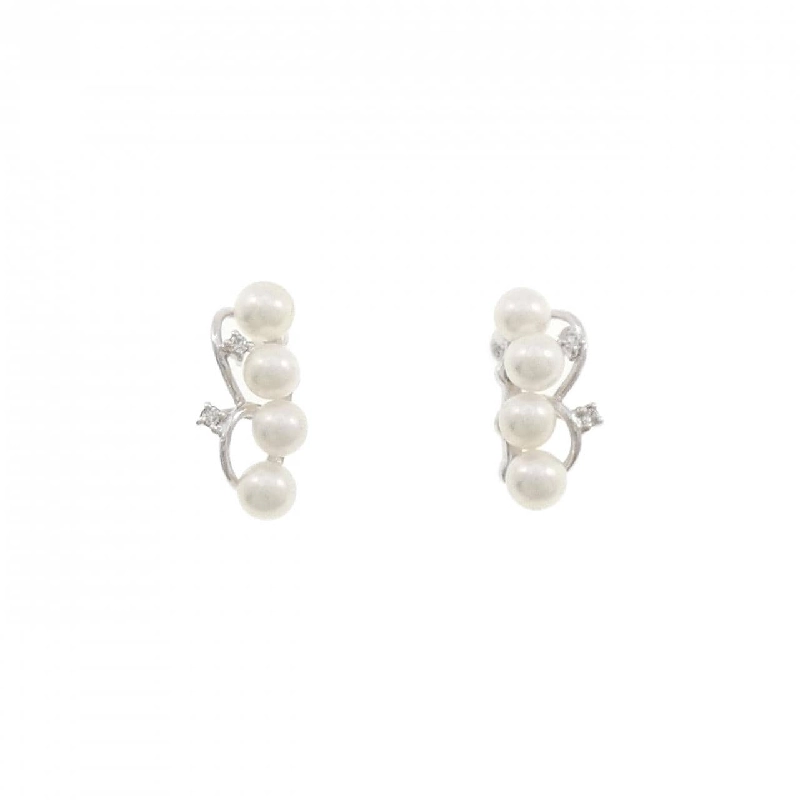 K18WG Bông tai ngọc trai Akoya - Hàng hiệu Authentic 871606