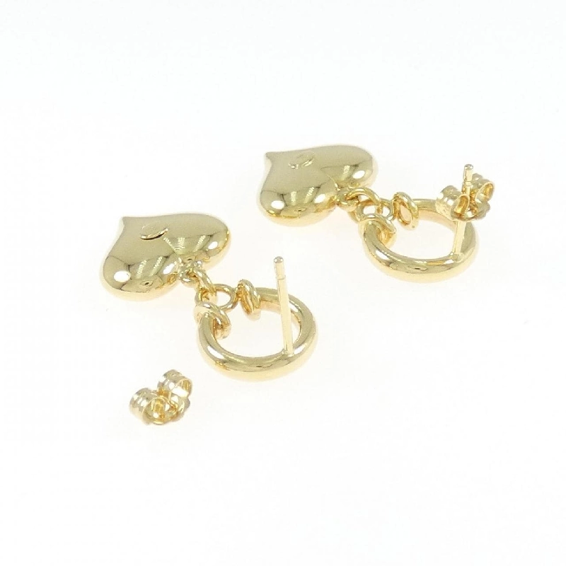 Bông tai hình trái tim 750YG - Hàng hiệu Authentic 870924