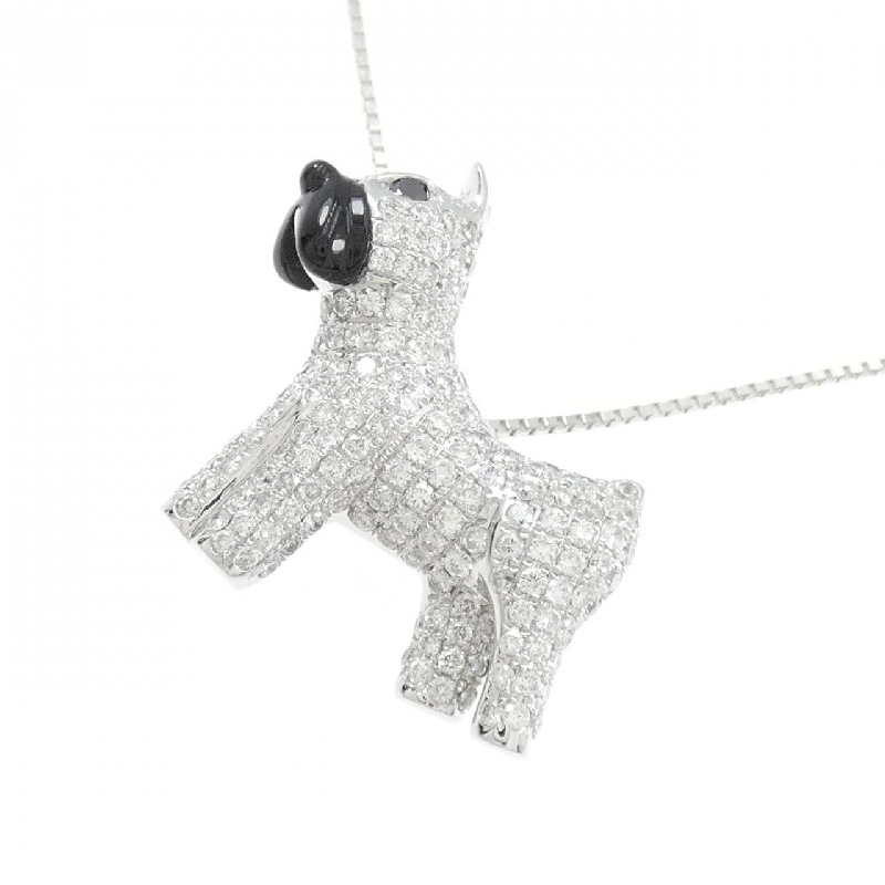 Dây chuyền Onyx 18KWG/K18WG - Hàng hiệu Authentic 0.3CT 858929