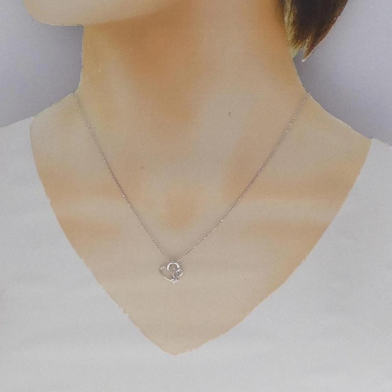 K10WG Dây chuyền kim cương hình trái tim - Hàng hiệu Chính hãng 857593