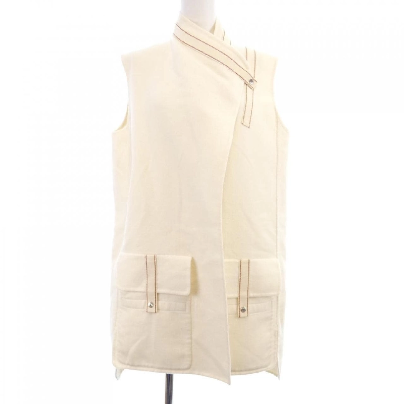 HERMES エルメス *06-7102. Áo gile dài 631741