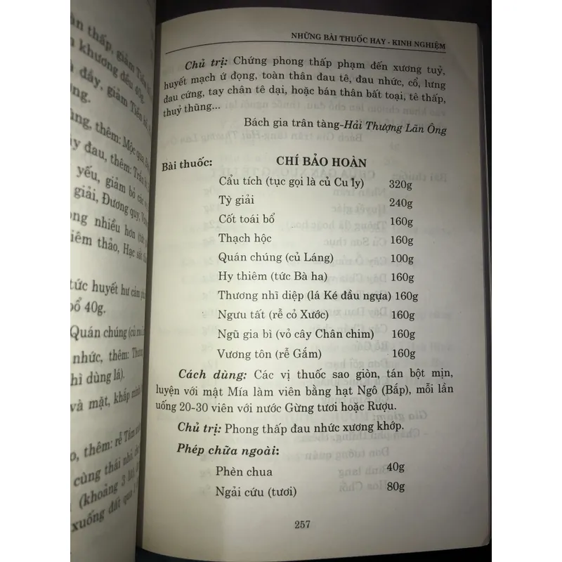 Những bài thuốc hay kinh nghiệm  723025