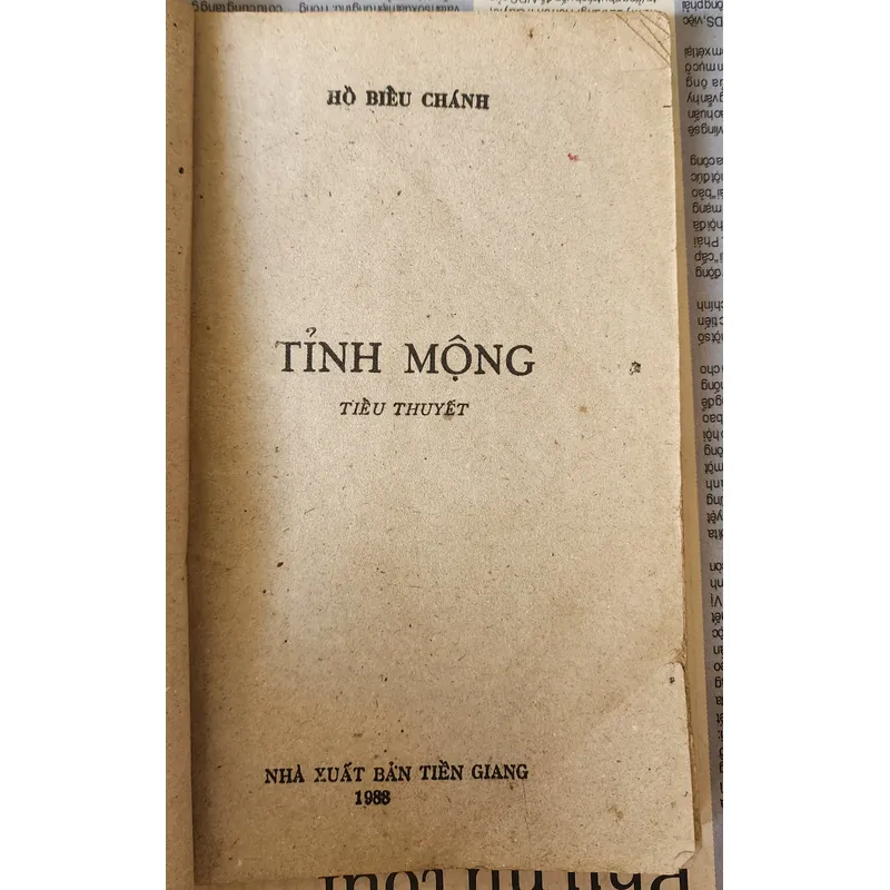 Tỉnh mộng, tiểu thuyết của Hồ Biểu Chánh 703970