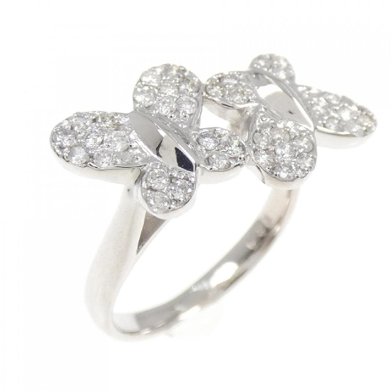 Nhẫn kim cương bướm K18WG 0.35CT 671663