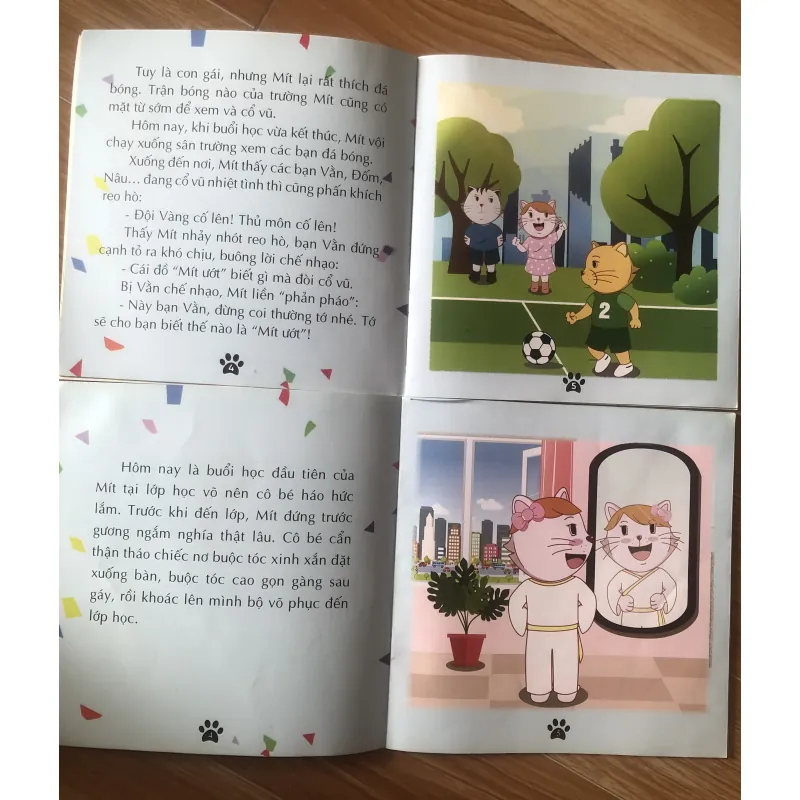 Học Cùng Mèo Mít - combo 2c Mèo Mít Học Võ và Mèo Mít Thích Đá Bóng 1004060