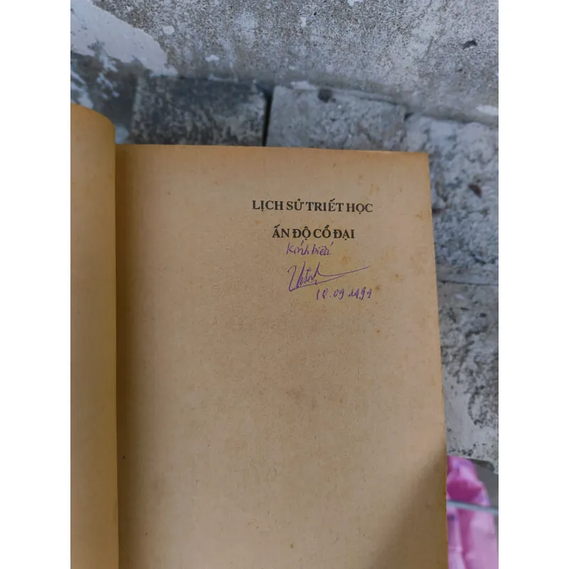 Lịch Sử Triết Học Ấn Độ Cổ Đại (có chữ kí tác giả) - Doãn Chính, Lương Minh Cừ 799423
