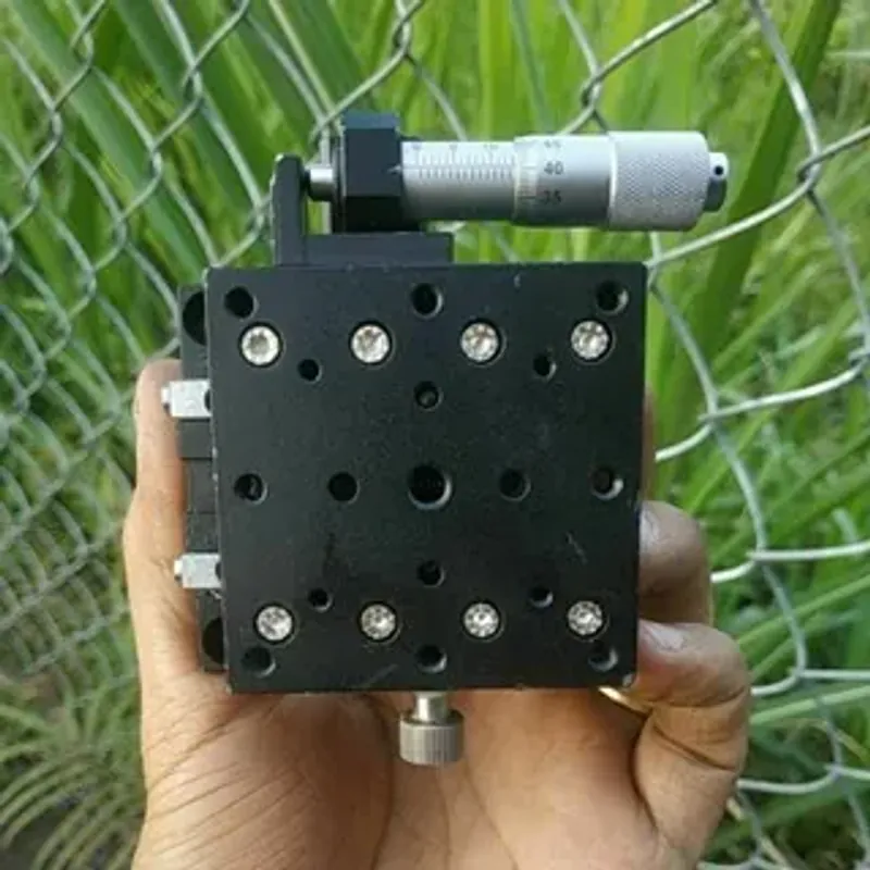 60x60 bàn trượt một trục có panme tinh chỉnh du xích 0.01mm tháo máy gọt hàn cell pin 1865 674284