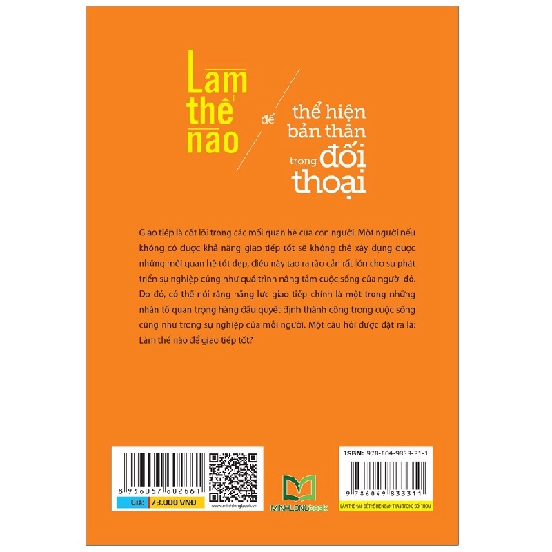 Làm Thế Nào Để Thể Hiện Bản Thân Trong Đối Thoại - An Hàng Đào 288280