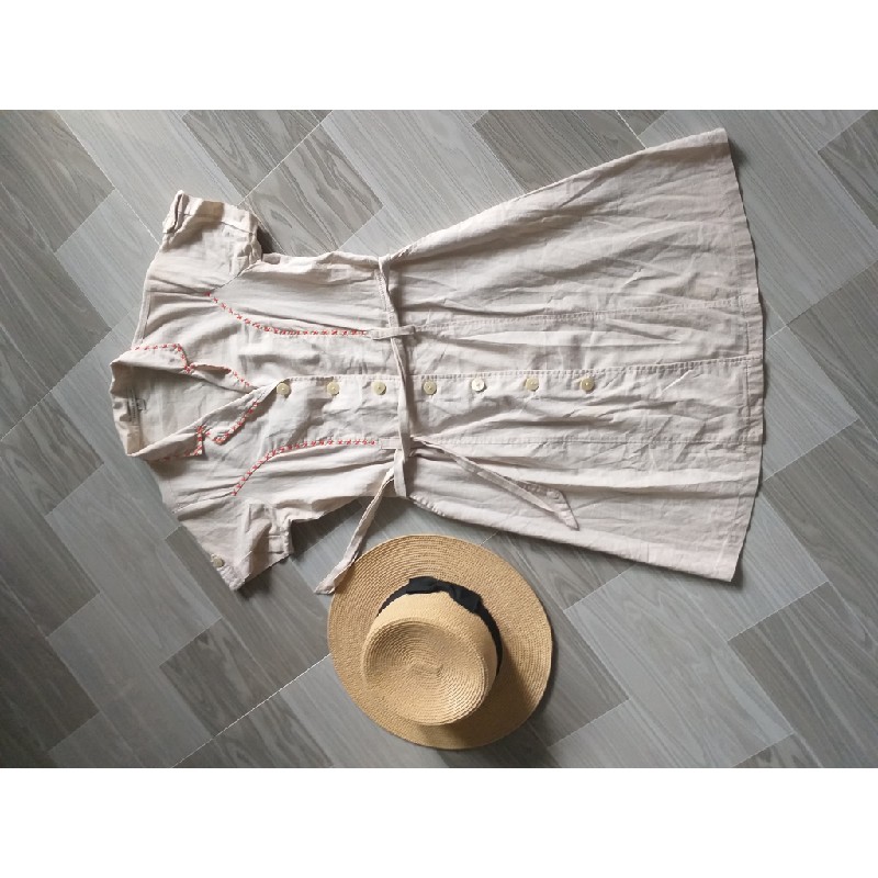 Linen dress công sở  15051