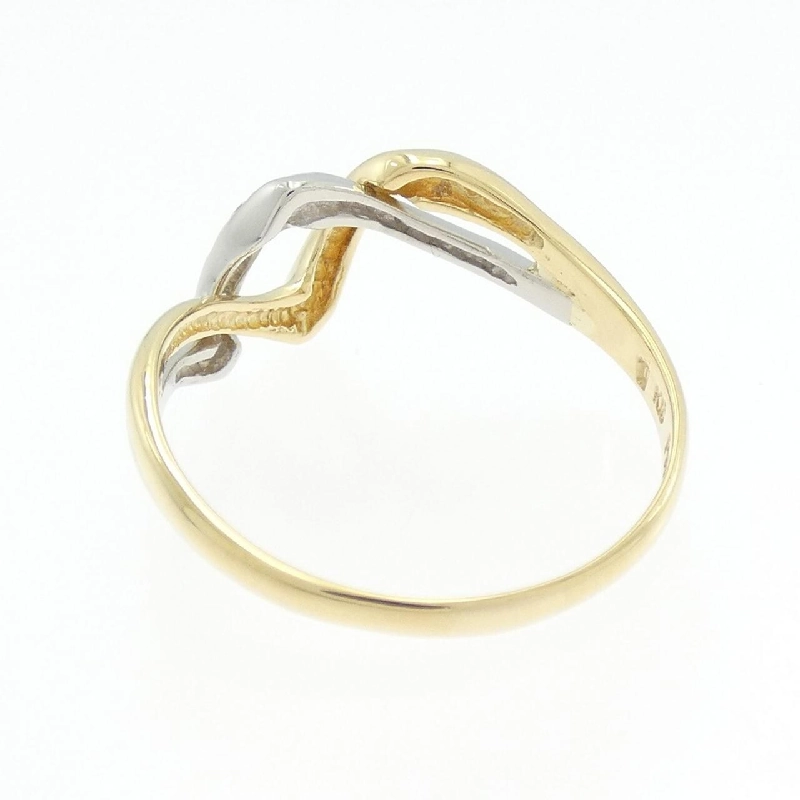 Nhẫn kim cương K18YG/PT900 0.03CT 667670