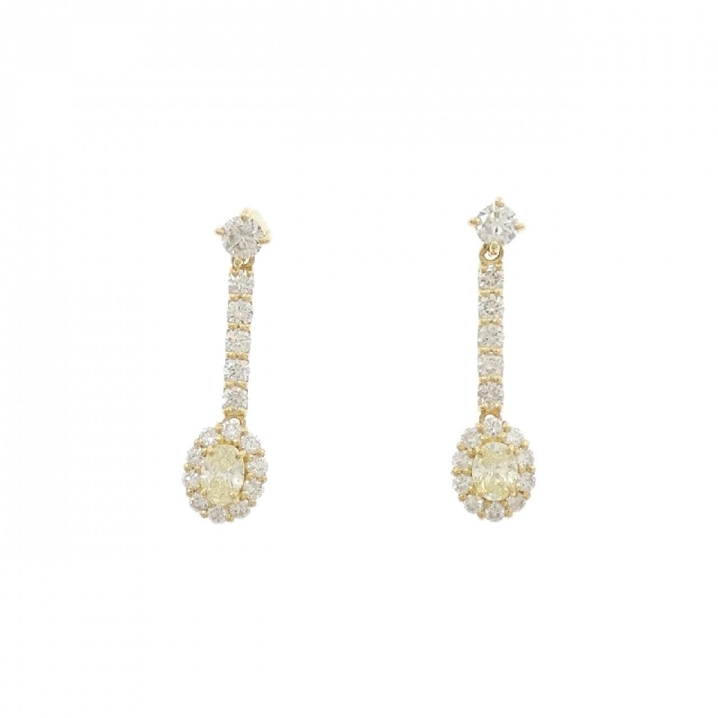 K18YG Bông tai kim cương 0.60CT - Hàng hiệu Chính hãng 870450