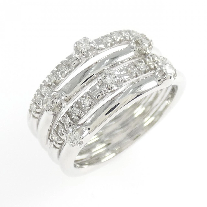 K18WG Nhẫn Kim Cương - Hàng hiệu Chính hãng 851351